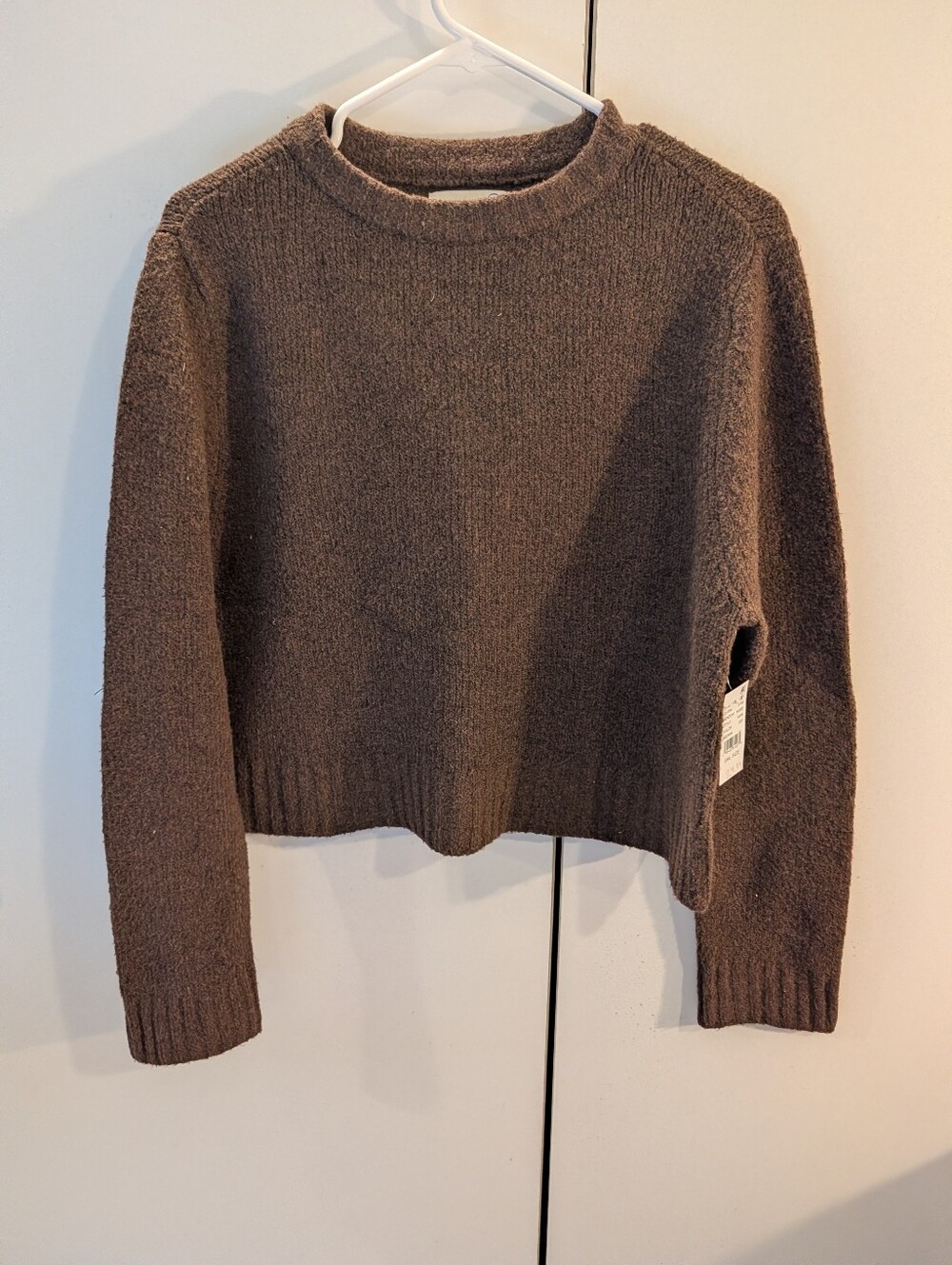 PacSun Woman's Small Chocolate Brown Crewneck Sweater NWT